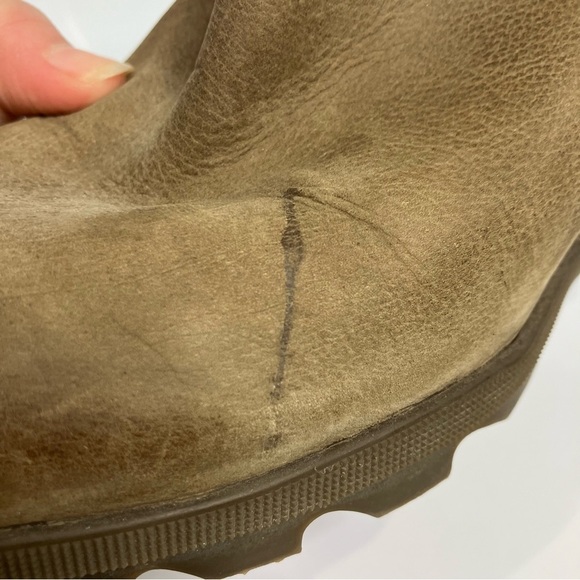 Sorel Joan of arc ll wedge booties tan leather size 10.5 - Picture 2 of 8